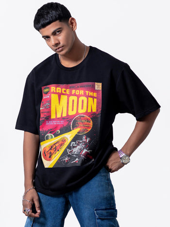 Race for the Moon Oversized T-Shirt
