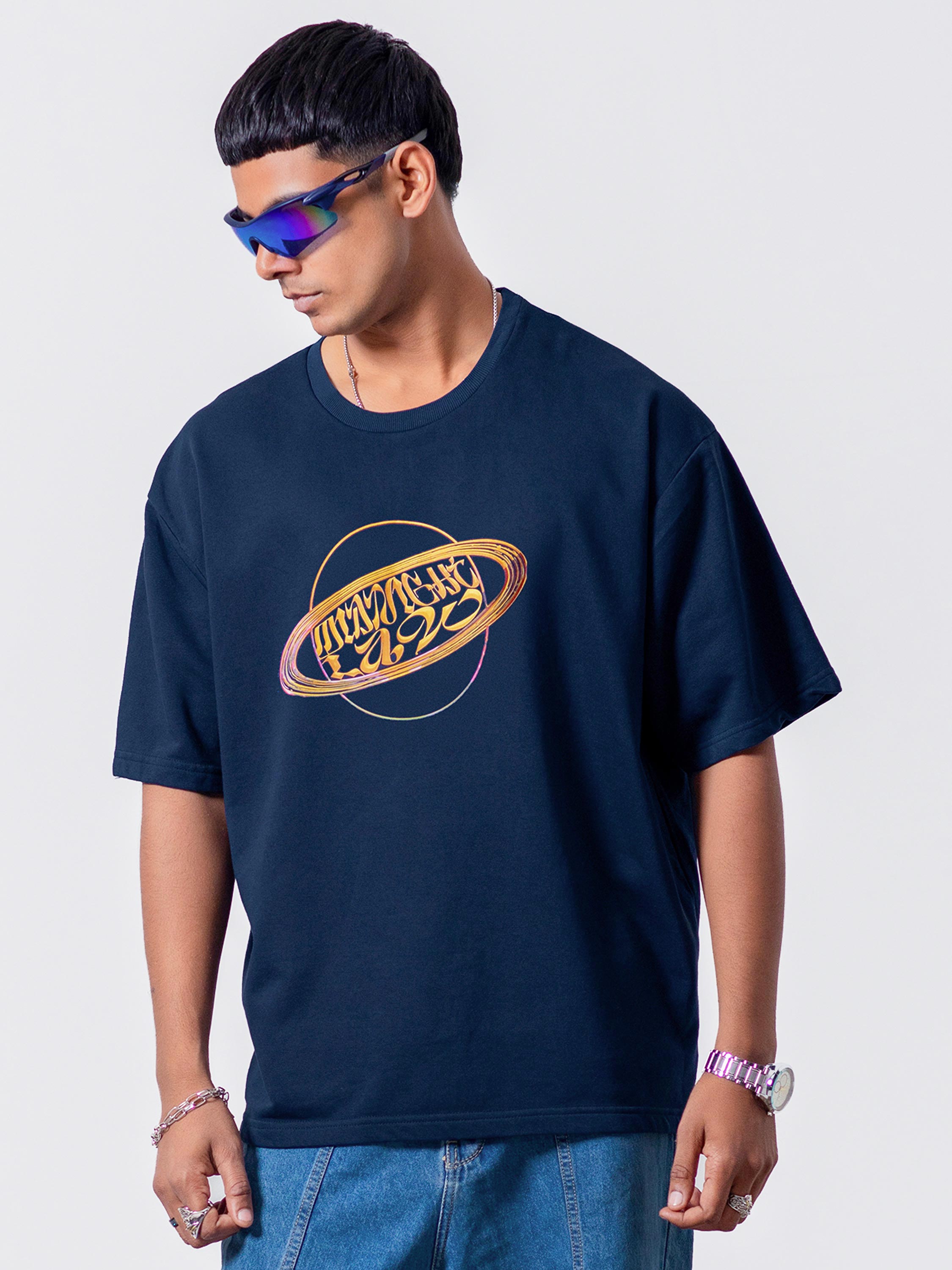 Saturn Heavyweight Oversized T-Shirt [Unisex] - 280 GSM Midnight