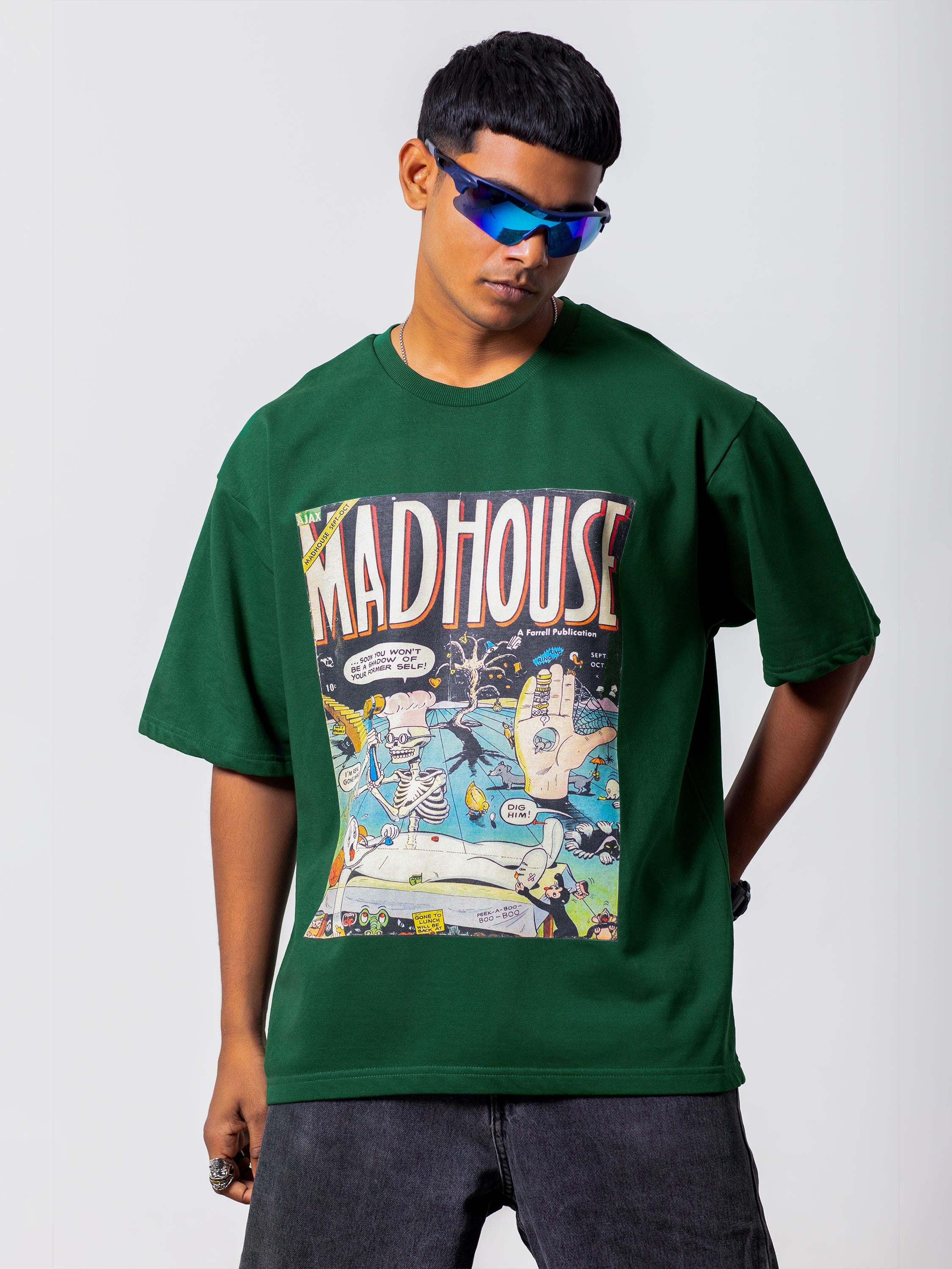 Madhouse Heavyweight Oversized T-Shirt [Unisex] - 280 GSM Midnight