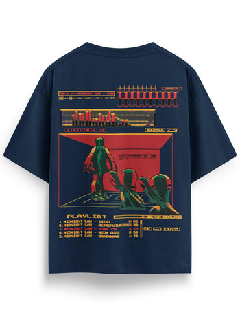Media Player Oversized T-Shirt [Unisex]