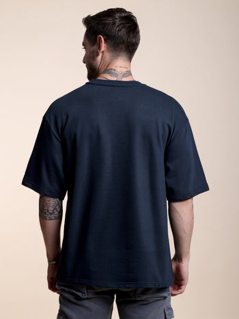 Cosmic Sea Oversized T-Shirt [Navy/Small]
