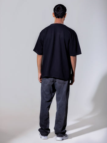 Man in Black Oversized T-Shirt - SALE