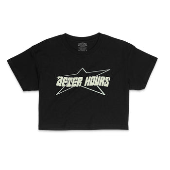 After Hours Crop Top-Core 91 Collection featuring t-shirts, oversized t-shirts, hoodies, and sweatshirts with bold, retro designs, combining 90s-inspired style and modern comfort