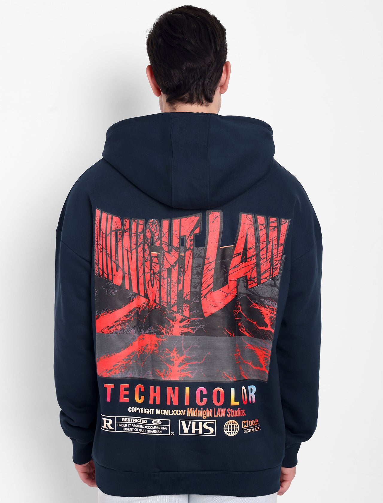 [Navy / L] Cinema Heavyweight Hoodie [Unisex] - 400 GSM