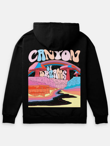 Canyon of Dreams Heavyweight Hoodie [Unisex] - 400 GSM-Far Out 60s Collection featuring t-shirts, oversized t-shirts, hoodies, and sweatshirts with retro designs, capturing the bold and vibrant spirit of the 1960s