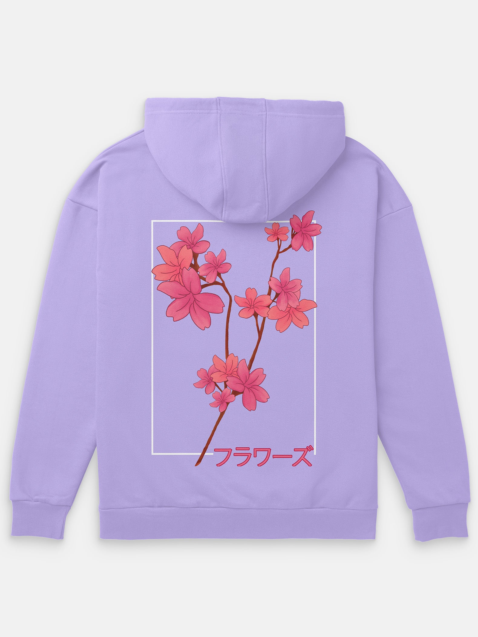 Flowers Heavyweight Hoodie [Unisex] S Lavender