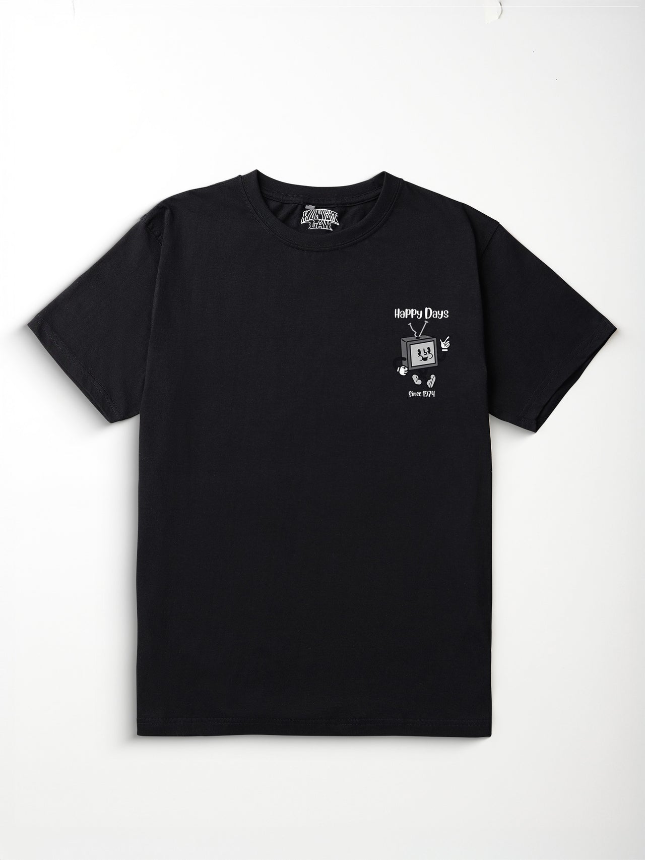 [Black / M] Happy Days Regular Fit T-Shirt