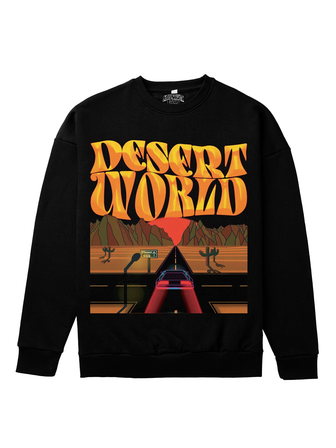 [Black / XL] Desert World Heavyweight Sweatshirt [Unisex] - 400 GSM