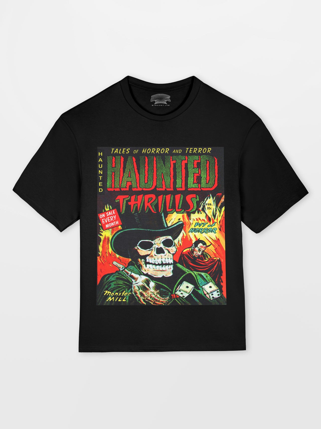 Haunted Thrills Heavyweight Oversized T-Shirt [Unisex]
