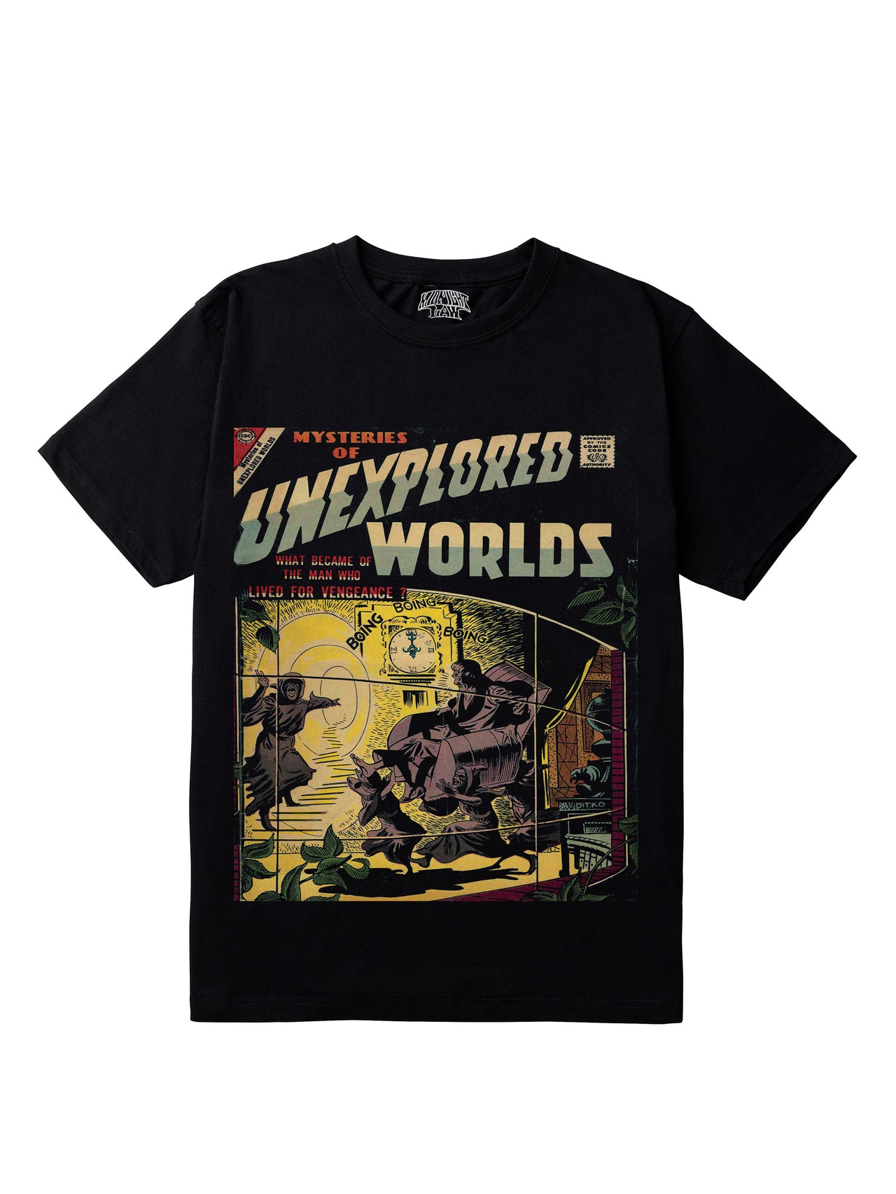 Unexplored Worlds Regular Fit T-Shirt [Unisex]-Comic 50s Collection featuring t-shirts, oversized t-shirts, hoodies, and sweatshirts with vibrant, retro comic-inspired designs, combining bold style and comfort