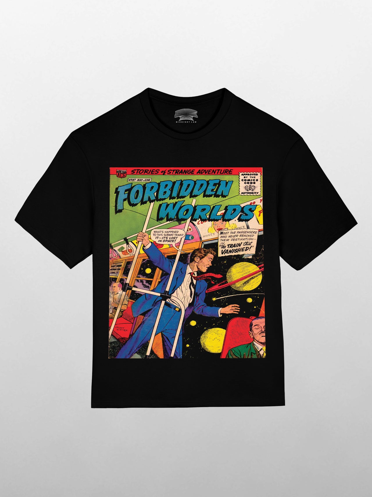 FW Space Train Heavyweight Oversized T-Shirt [Unisex] - 280 GSM