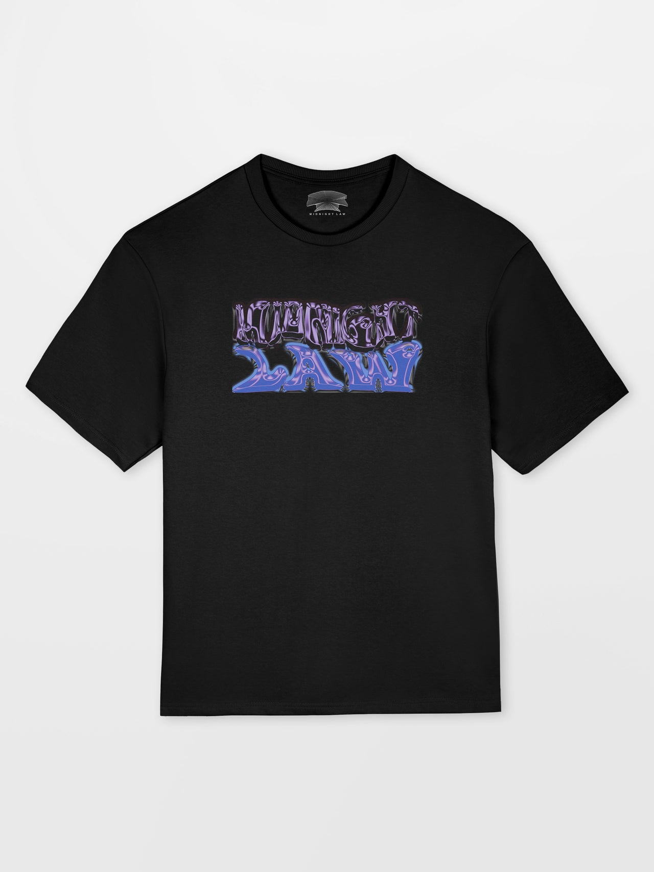 [Black / L] Liquid Violet Oversized T-Shirt