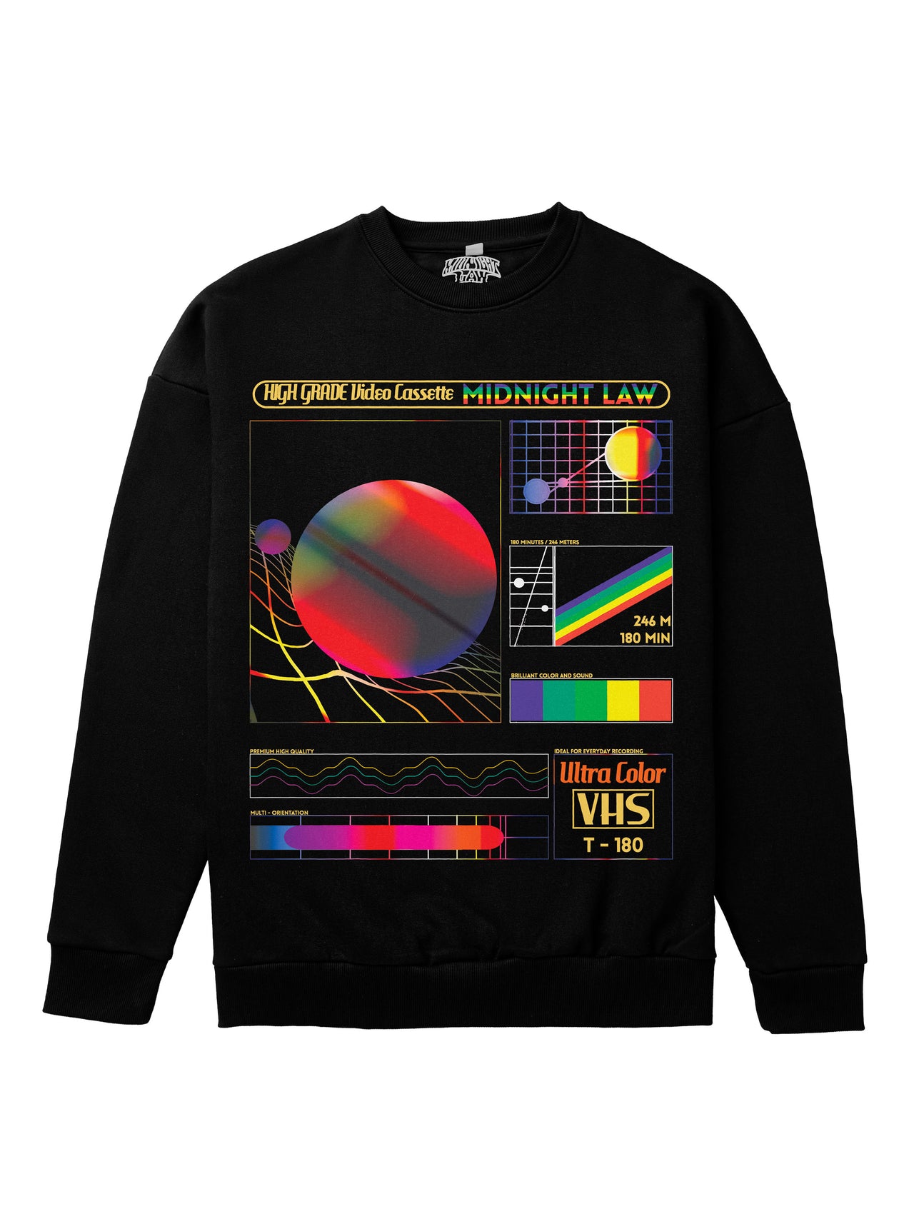 VHS Cassette Heavyweight Sweatshirt [Unisex] - 400 GSM-VHS Collection featuring t-shirts, oversized t-shirts, hoodies, and sweatshirts with nostalgic VHS-inspired designs, offering a retro vibe and modern comfort