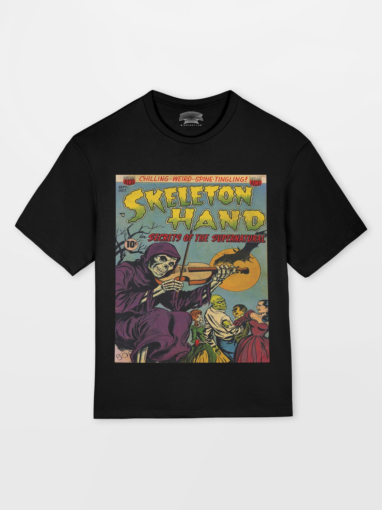Skeleton Hand Heavyweight Oversized T-Shirt [Unisex]