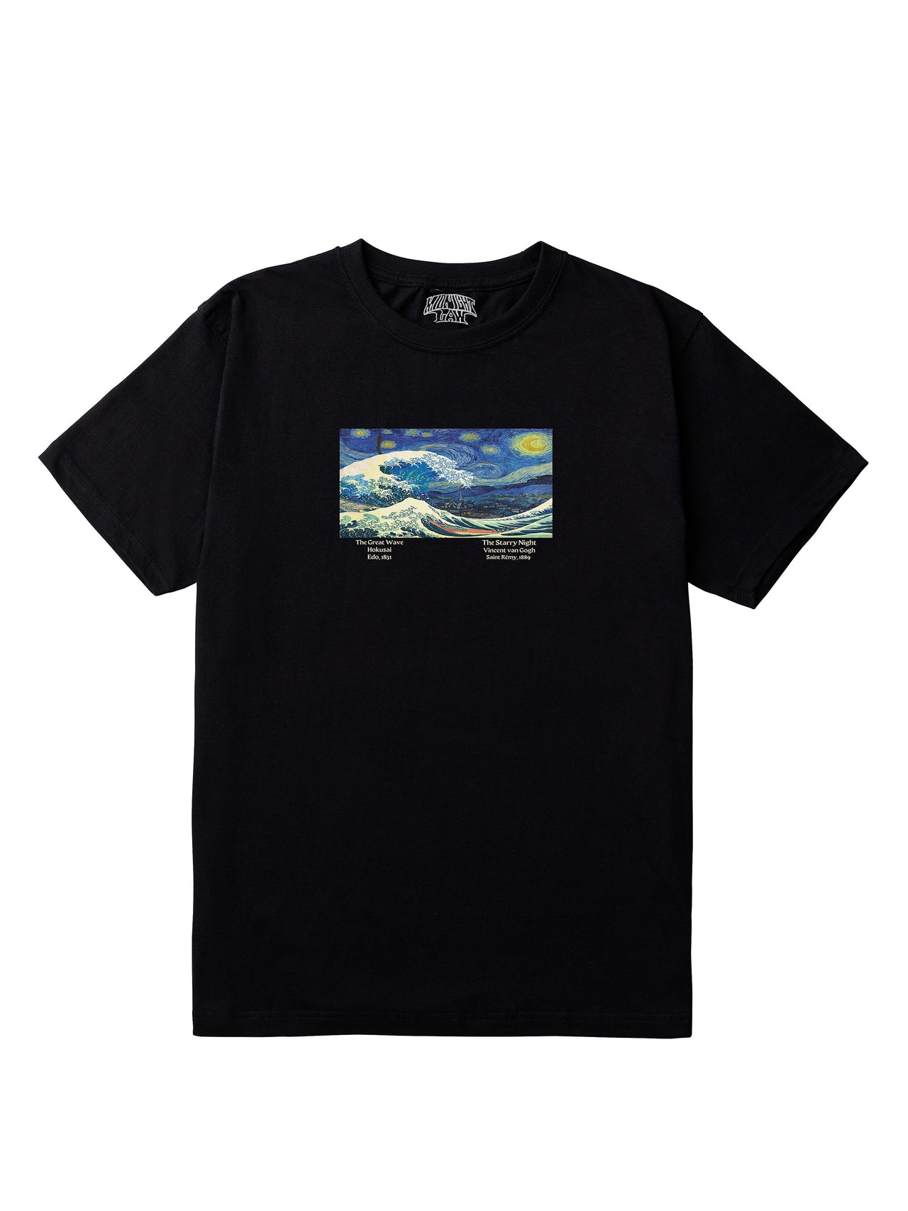 Starry Wave Regular Fit T-Shirt [Unisex]-Vintage Art Collection featuring t-shirts, oversized t-shirts, hoodies, and sweatshirts with timeless designs, combining classic style and modern comfort