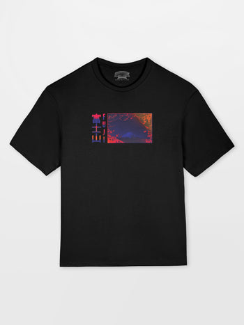 [Black / L] Fuji Oversized T-Shirt