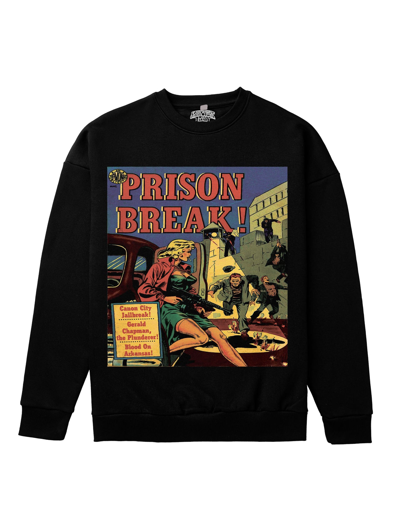 Prison Break Heavyweight Sweatshirt [Unisex] - 400 GSM-Comic 50s Collection featuring t-shirts, oversized t-shirts, hoodies, and sweatshirts with vibrant, retro comic-inspired designs, combining bold style and comfort