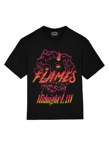 Flames Heavyweight Oversized T-Shirt [Unisex]