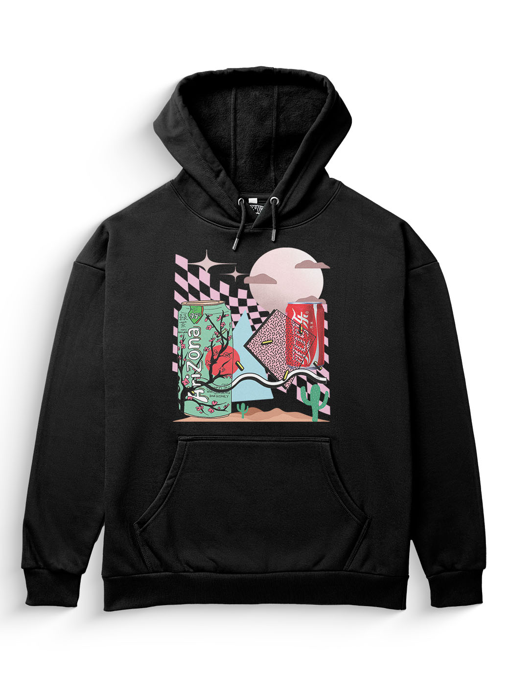 [Black/ L] Arizona Heavyweight Hoodie [Unisex] - 400 GSM
