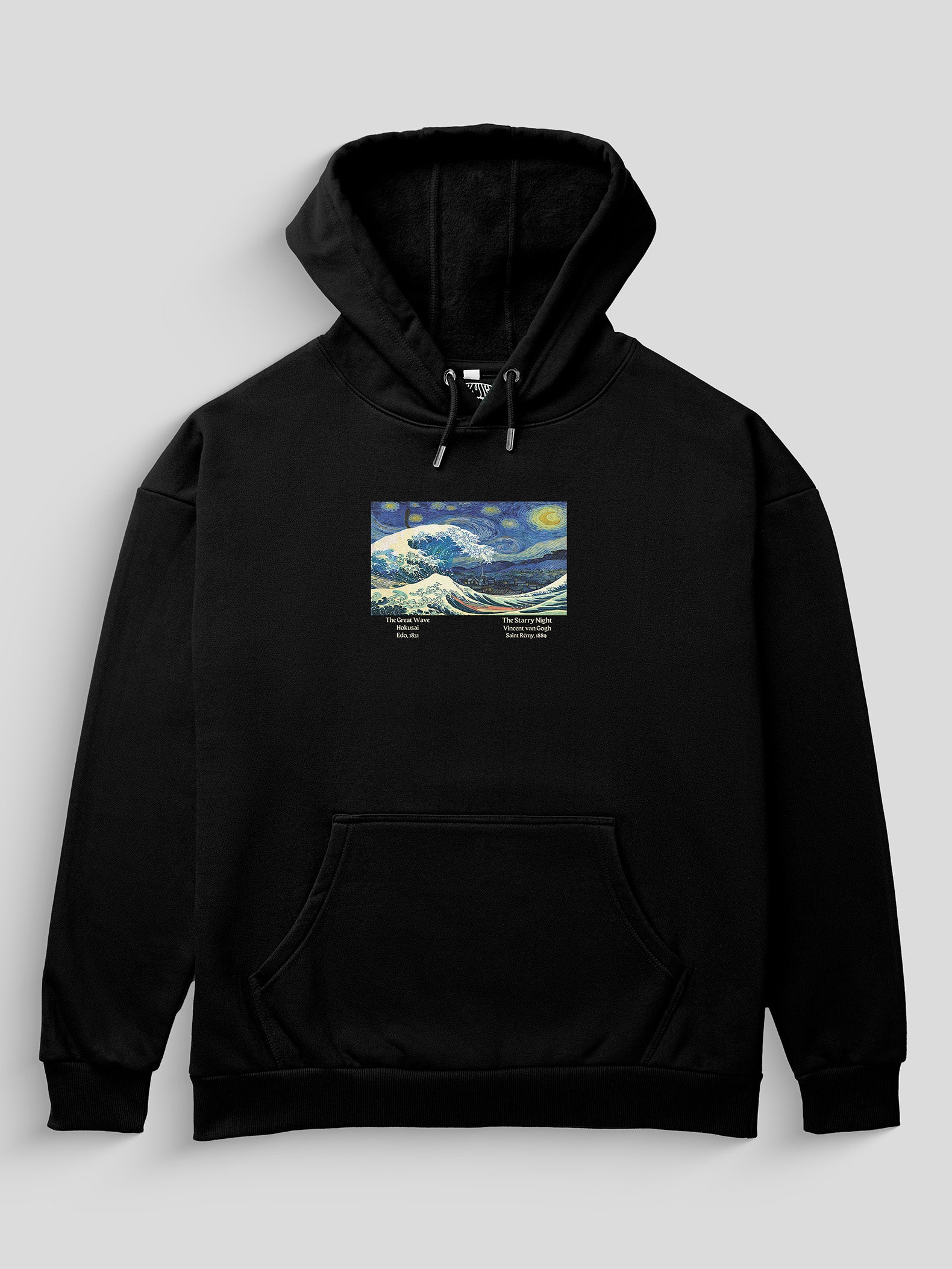 Starry Wave Heavyweight Hoodie [Unisex] - 400 GSM-Vintage Art Collection featuring t-shirts, oversized t-shirts, hoodies, and sweatshirts with timeless designs, combining classic style and modern comfort