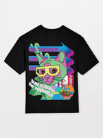 Cat Heavyweight Oversized T-Shirt [Unisex] - 280 GSM-Vaporwave Collection featuring t-shirts, oversized t-shirts, hoodies, and sweatshirts with retro-futuristic designs, crafted for style and comfort