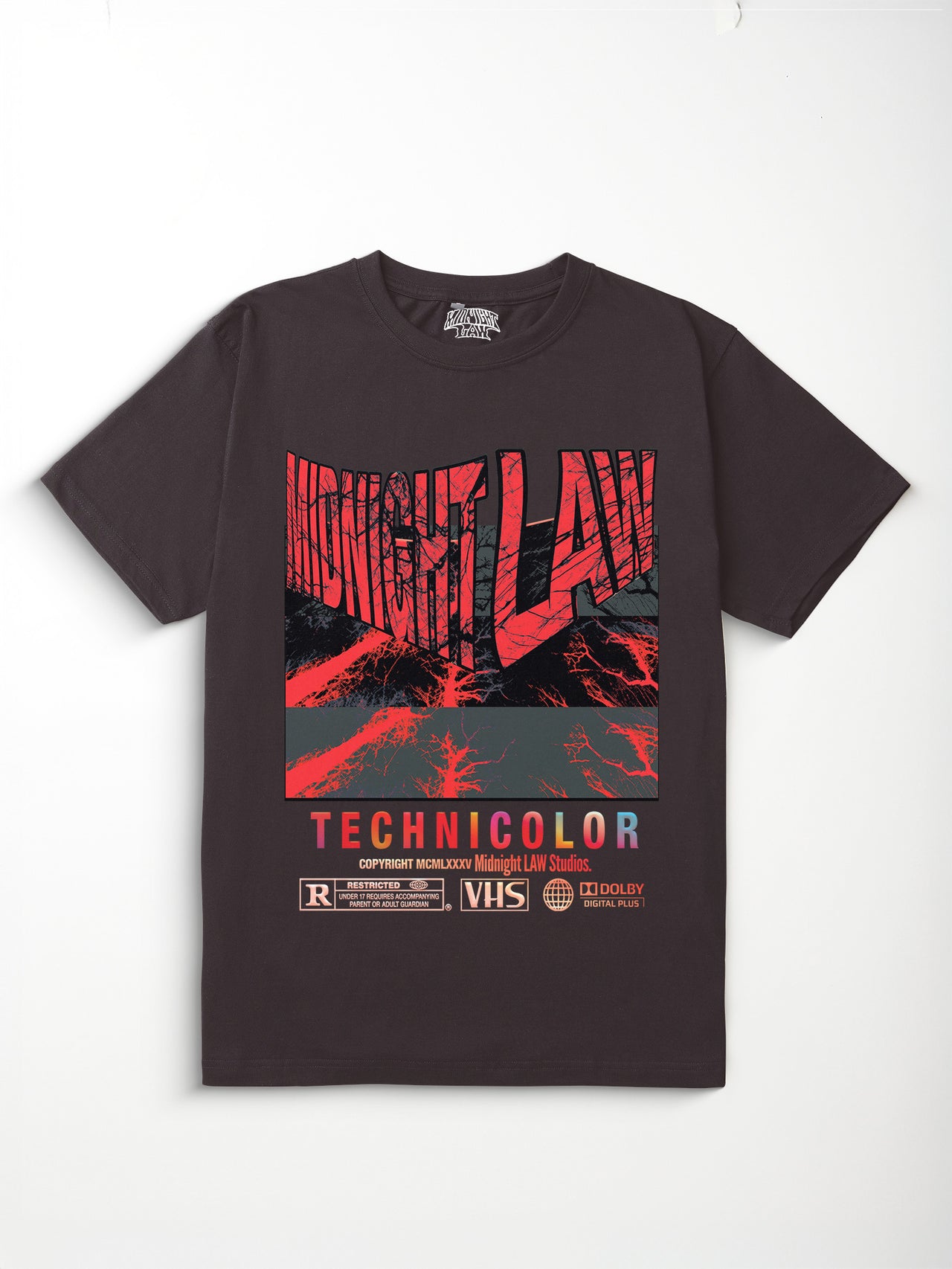 [Coffee / S] Cinema Regular Fit T-Shirt