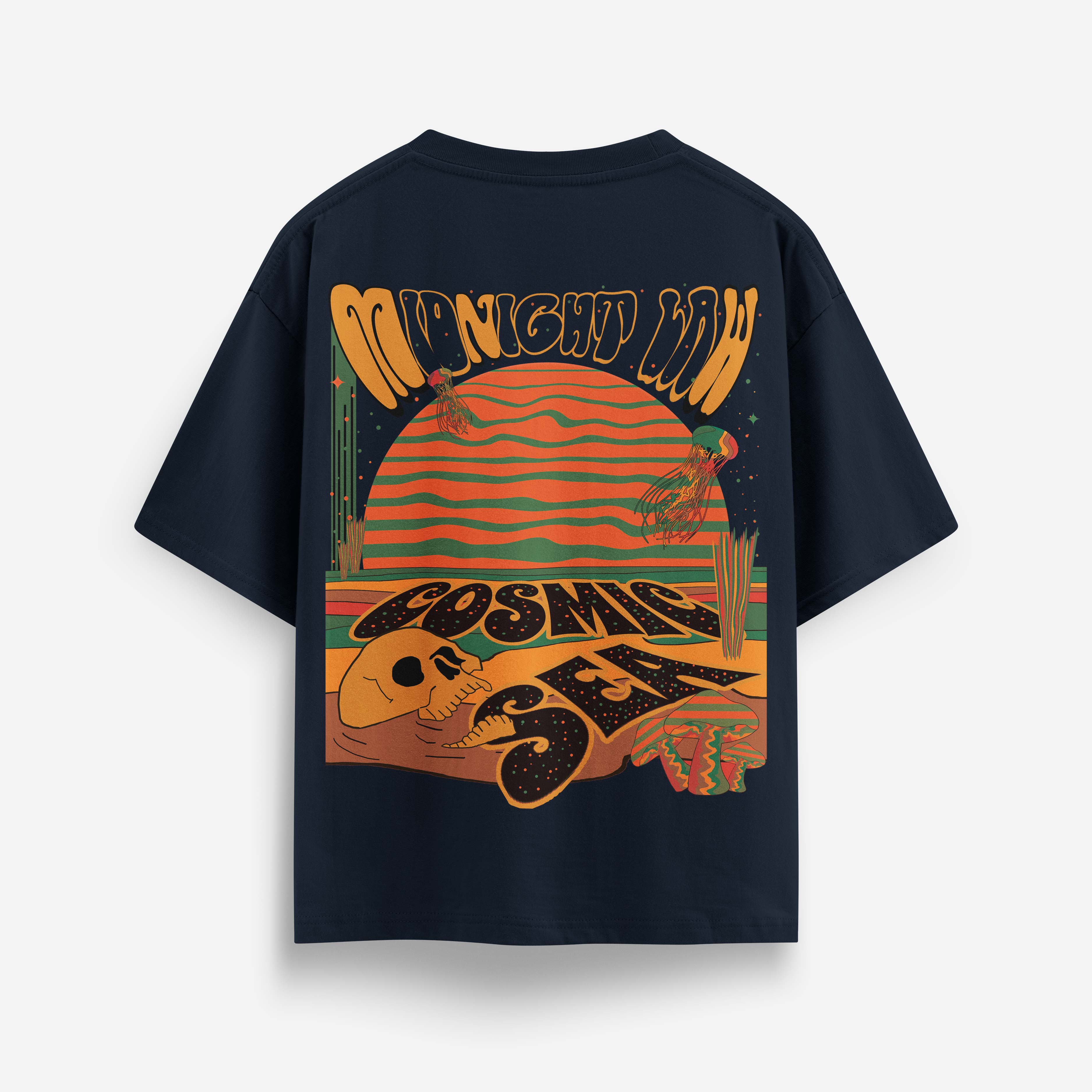Cosmic Sea Heavyweight Oversized T-Shirt [Unisex] - 280 GSM