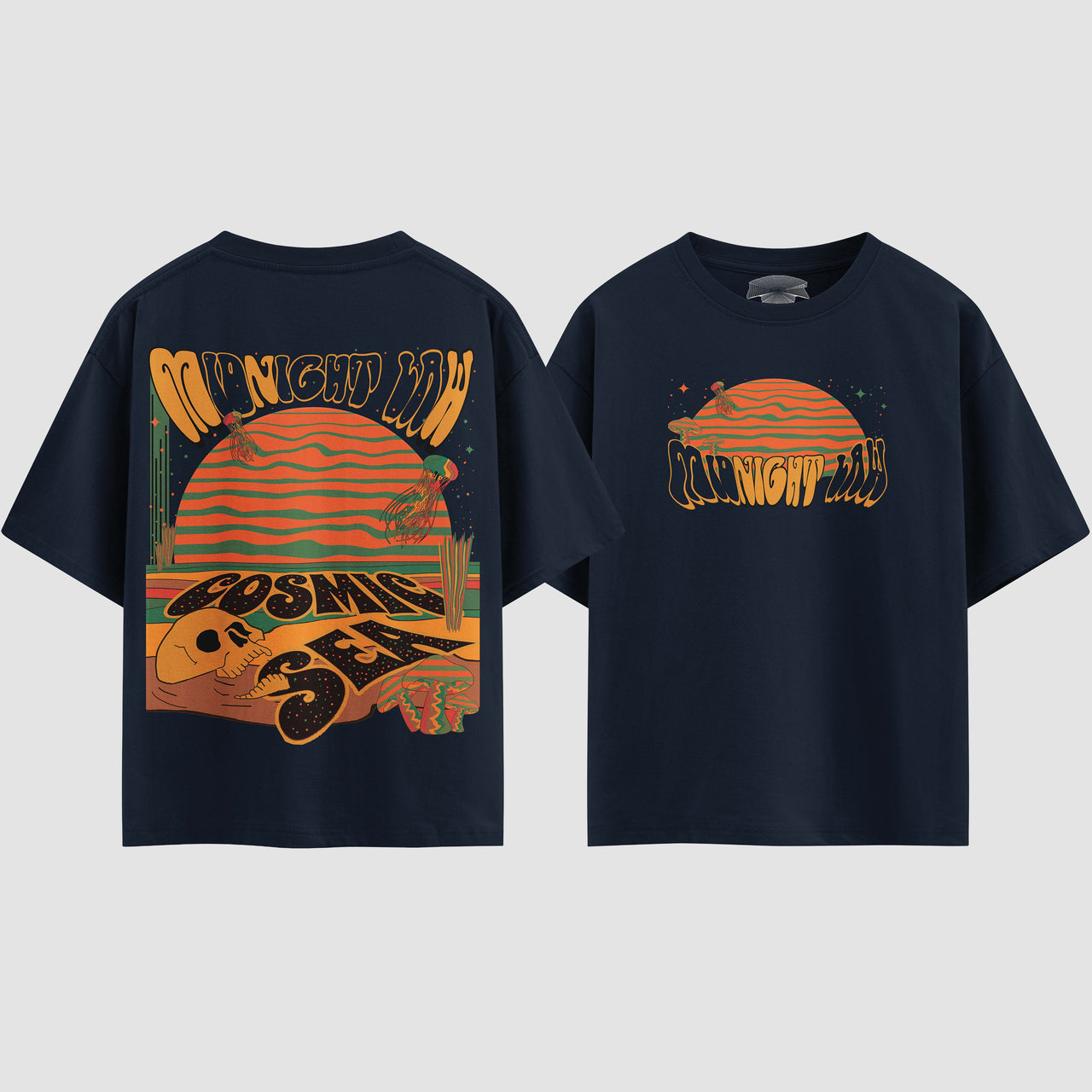 Cosmic Sea Heavyweight Oversized T-Shirt [Unisex]