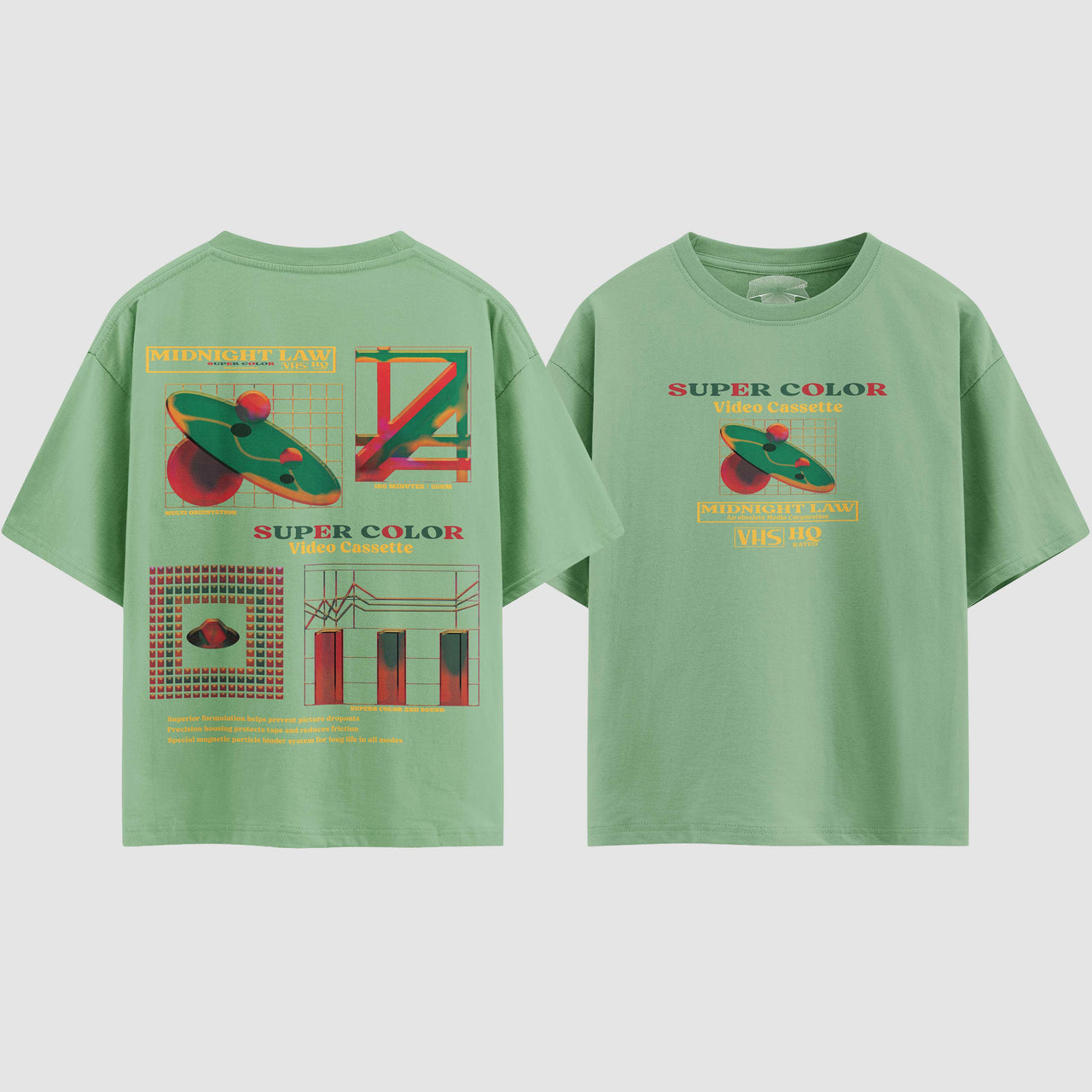 80s VHS Heavyweight Oversized T-Shirt [Unisex]