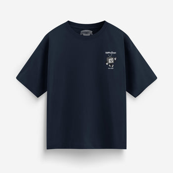 Happy Days Oversized T-Shirt [Navy/Small]