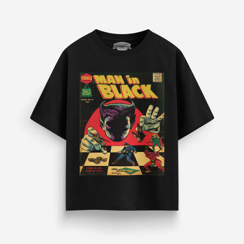 Man in Black Oversized T-Shirt [Unisex]