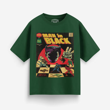 Man in Black Oversized T-Shirt [Unisex]