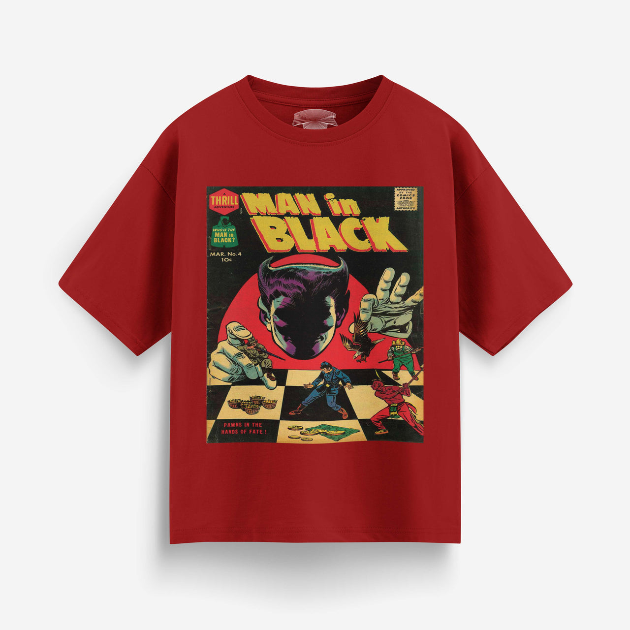 Man in Black Oversized T-Shirt [Unisex]
