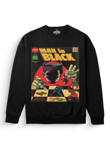 Man in Black Heavyweight Sweatshirt [Unisex]