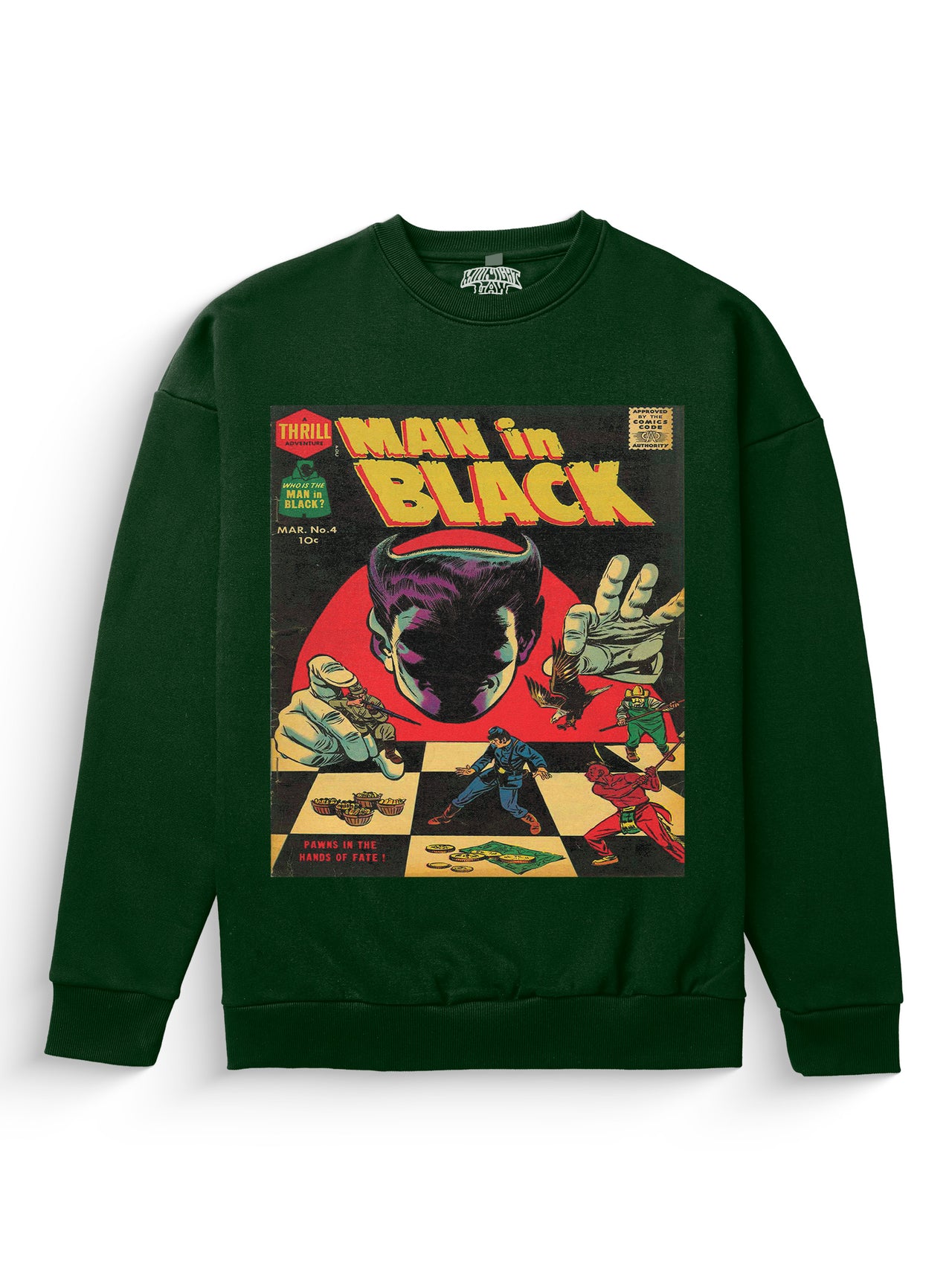 Man in Black Heavyweight Sweatshirt [Unisex]