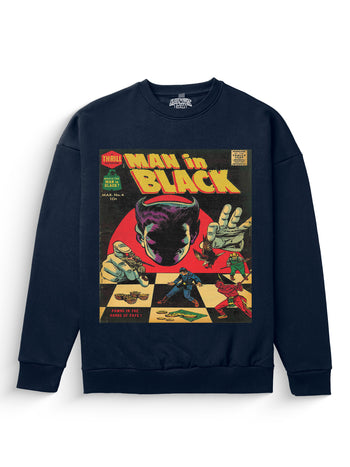 Man in Black Heavyweight Sweatshirt [Unisex]