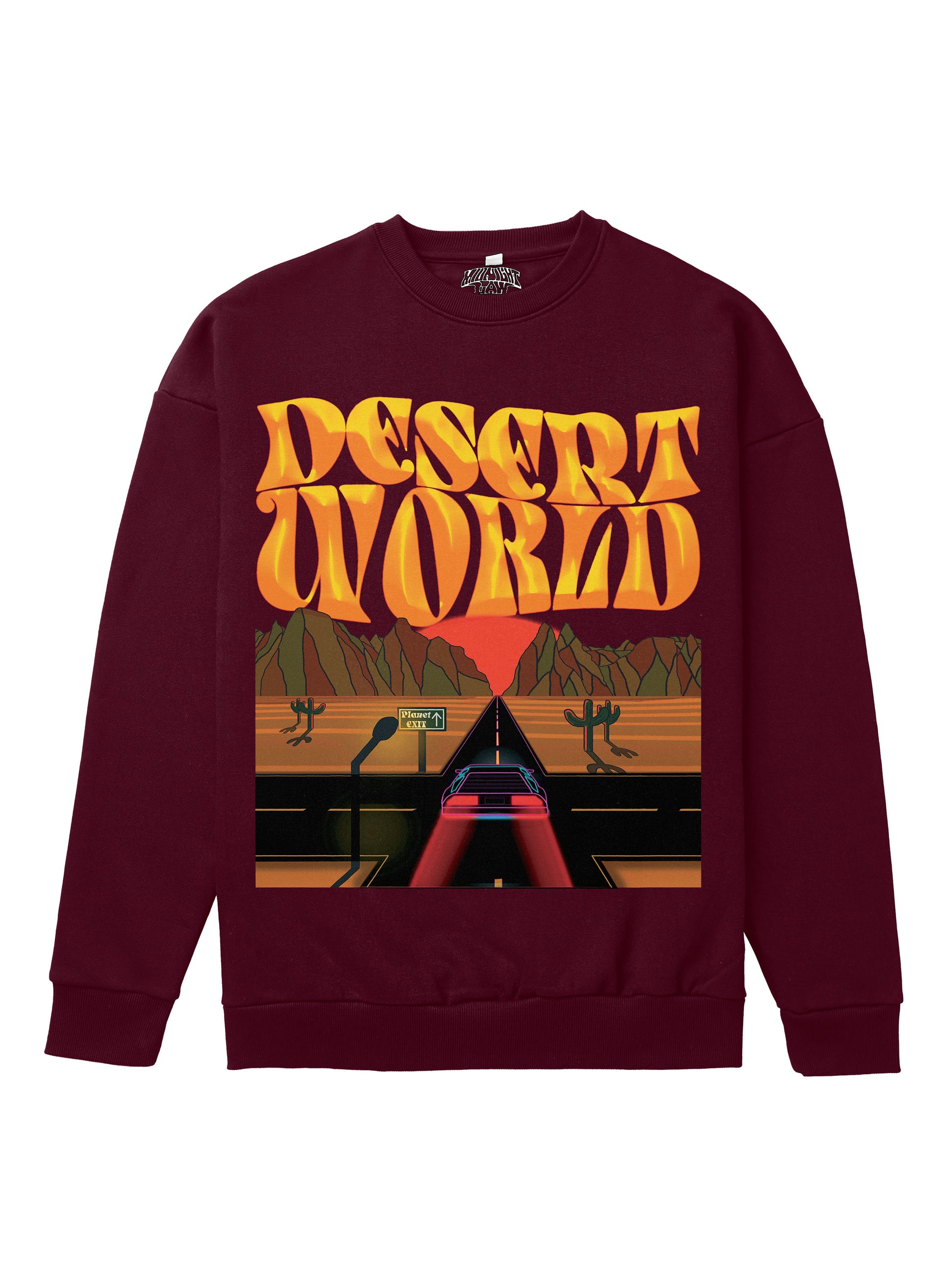 Desert World Heavyweight Sweatshirt [Unisex] - 400 GSM-Spacehead Collection featuring t-shirts, oversized t-shirts, hoodies, and sweatshirts with cosmic-inspired designs, offering a blend of style and comfort