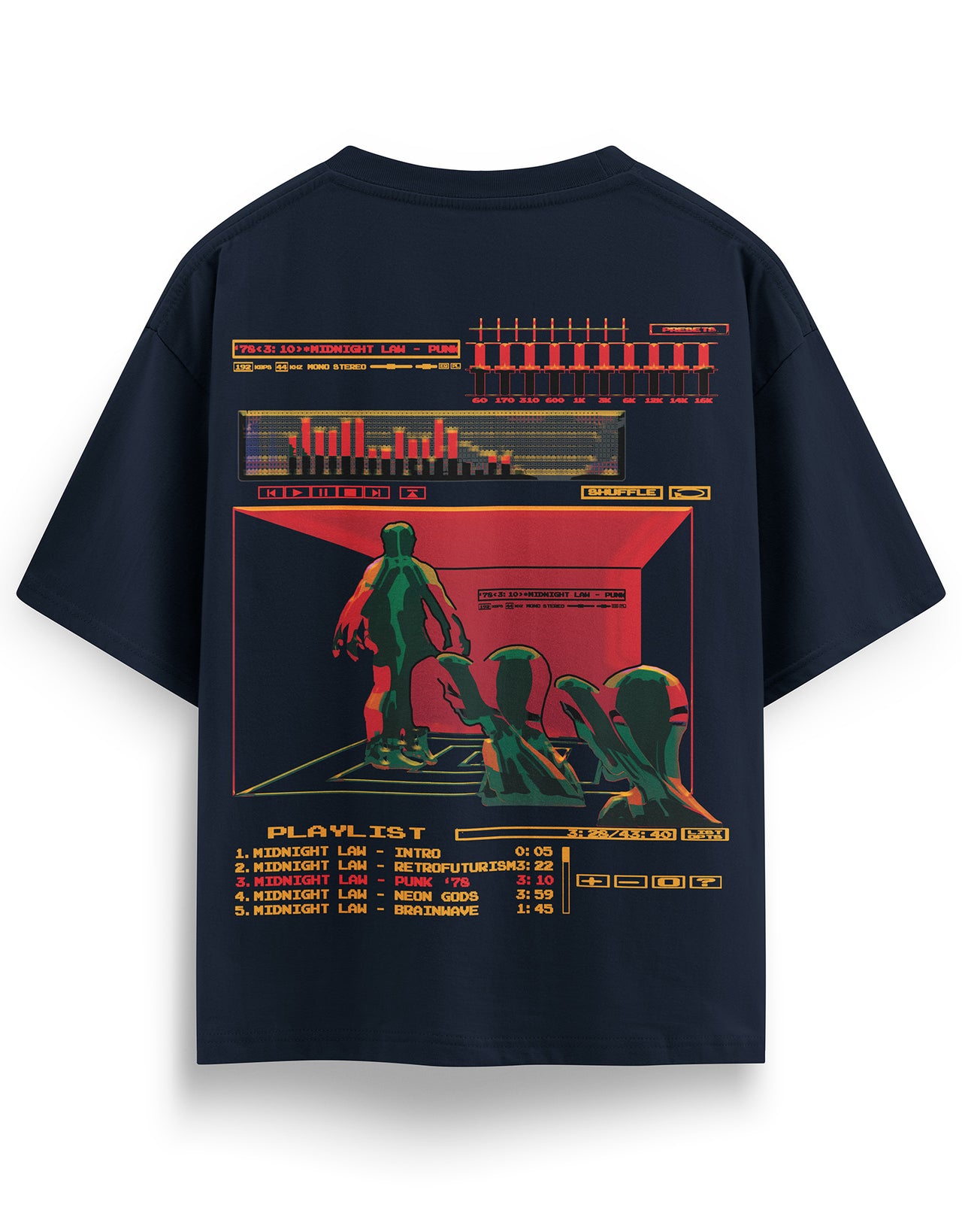 Media Player Oversized T-Shirt [Unisex]