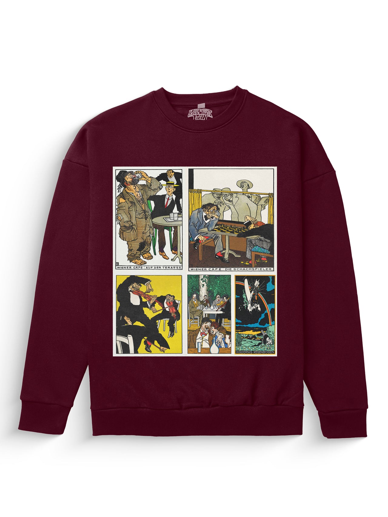 [Maroon / XL] Moriz Jung Ver.02 Heavyweight Sweatshirt [Unisex] - 400 GSM