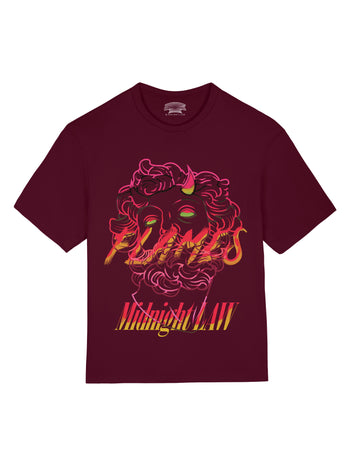 Flames Heavyweight Oversized T-Shirt [Unisex]