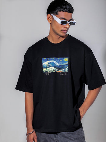 Starry Wave Oversized T-Shirt [Unisex]