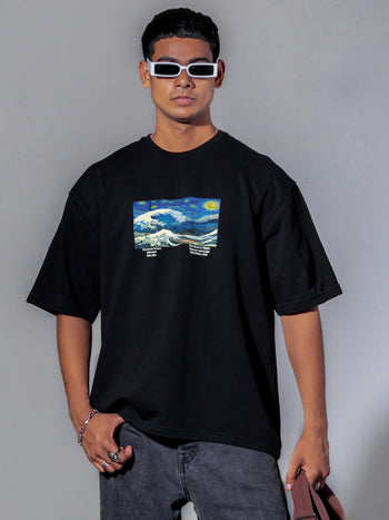 Starry Wave Oversized T-Shirt [Unisex]