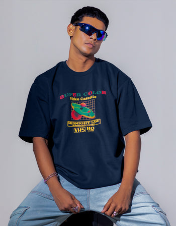 VHS Ver.02 Oversized T-Shirt [Unisex]