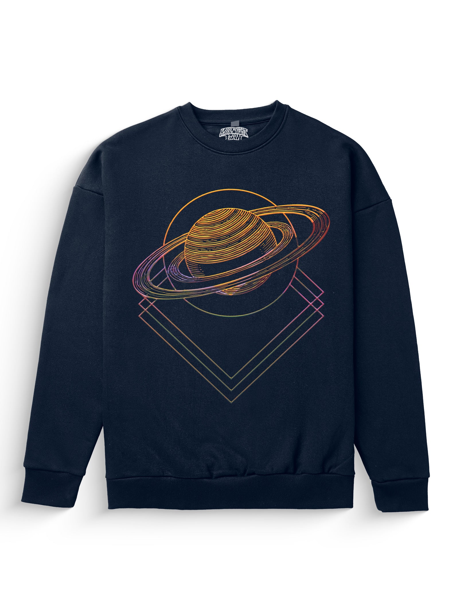 Crew Neck Sweatshirt Saturn Logo Sweatshirt Saturn Heavyweight