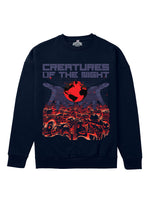 Creatures of the Night Heavyweight Sweatshirt [Unisex] - 400 GSM-City 1989 Collection featuring t-shirts, oversized t-shirts, hoodies, and sweatshirts with urban-inspired designs, blending retro city style and modern comfort