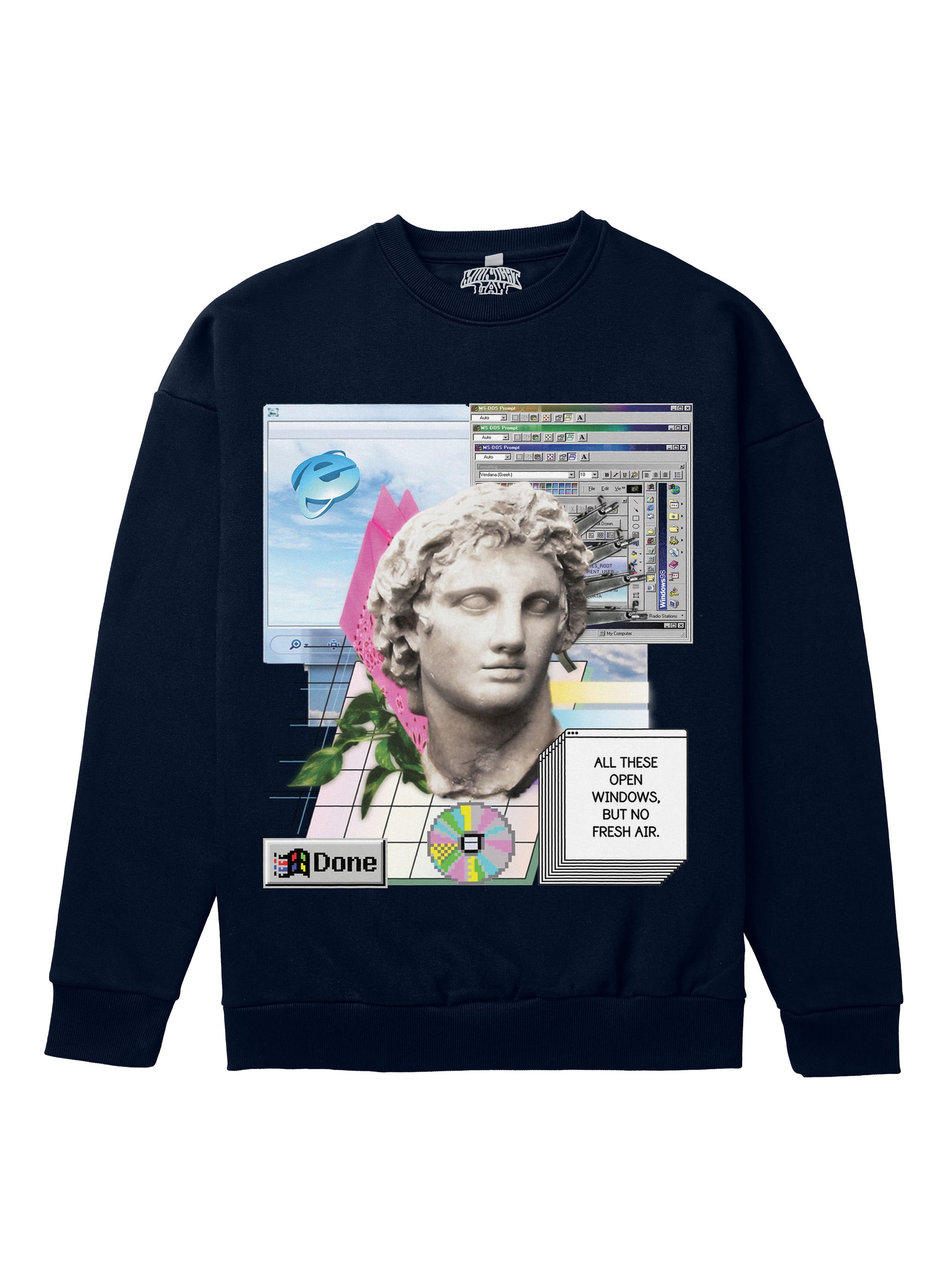 Windows Heavyweight Sweatshirt [Unisex] - 400 GSM-Vaporwave Collection featuring t-shirts, oversized t-shirts, hoodies, and sweatshirts with retro-futuristic designs, crafted for style and comfort