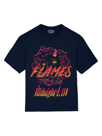 Flames Heavyweight Oversized T-Shirt [Unisex]