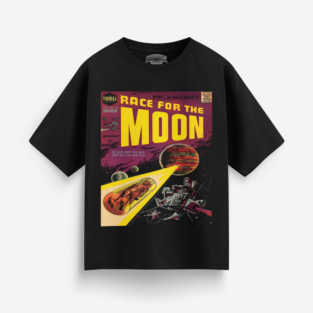Race for the Moon Heavyweight Oversized T-Shirt [Unisex]