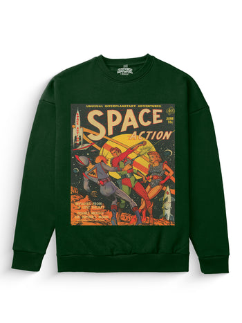 Space Action Heavyweight Sweatshirt [Unisex]