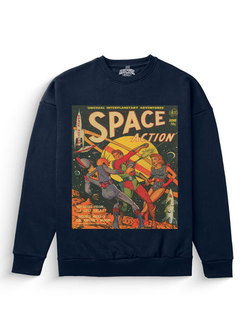 Space Action Heavyweight Sweatshirt [Unisex]